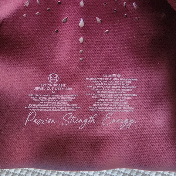 Evelyn And Bobbie Seamless Berry Burgundy Bra Newvwithout Tags - Picture 6 of 6